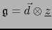 ${{\frak g}}=\vec{d} \otimes {\underline z}$