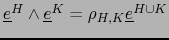 ${\underline e}^{H} \wedge {\underline e}^{K} = \rho_{H,K} {\underline e}^{H\cup K}$