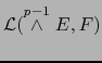 ${\cal L}(\stackrel{p-1}{\wedge} E,F)$