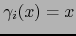 $\gamma_i (x) = x $